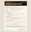 MasteryForge Commercial License Certificate — authorization to sell finished physical goods