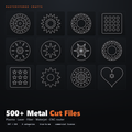MasteryForge Metal Cut-File Vault — 500+ metal cut file designs preview (DXF + SVG)